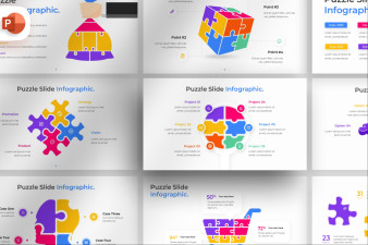 Puzzle PowerPoint Infographic Template